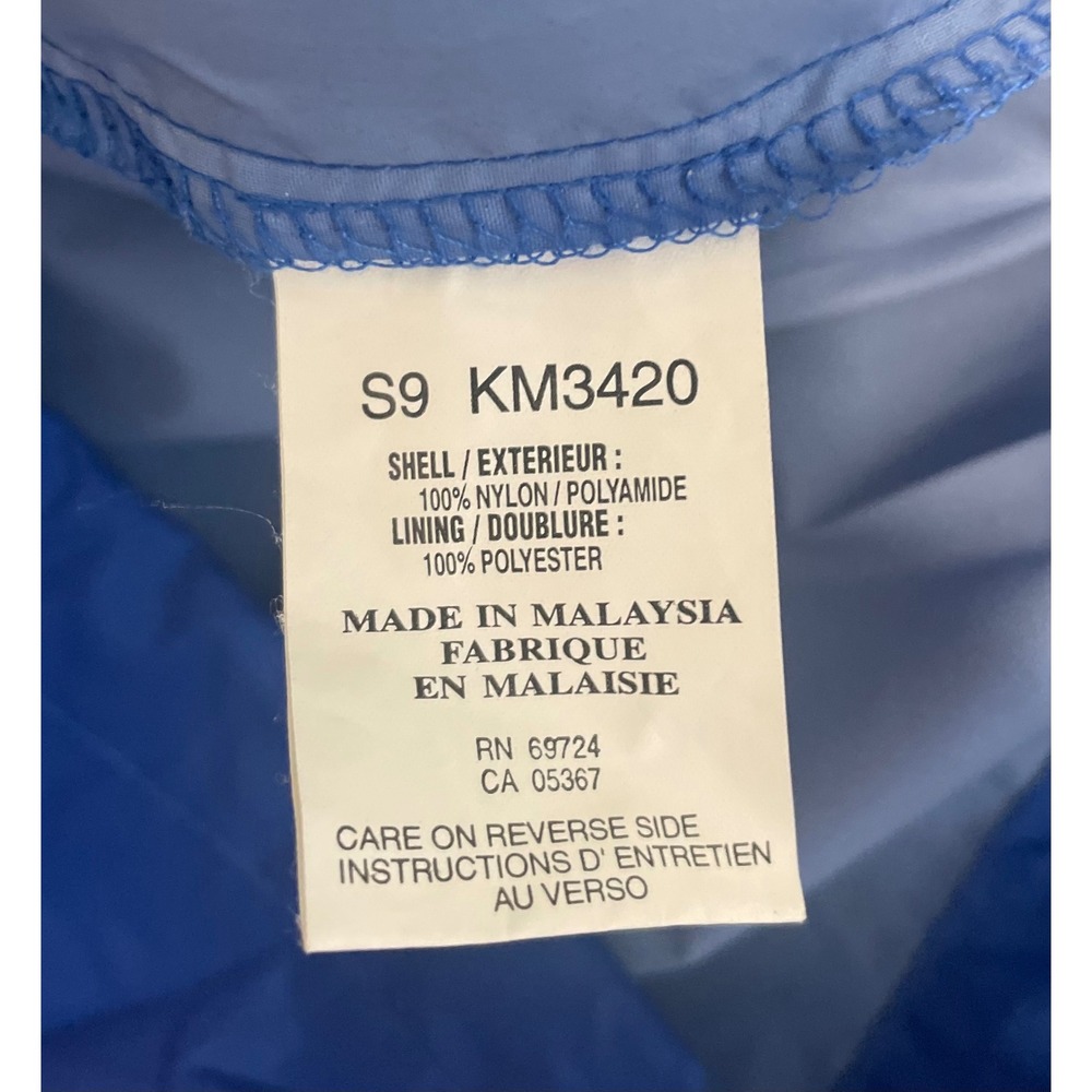 Columbia Sportswear Mens Blue Black Packable Windbreaker Jacket Full Zip Size L - Picture 9 of 11